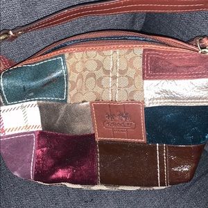 Small Coach patchwork bag